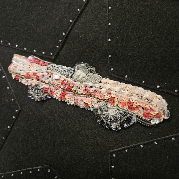 Michael Simon - Beaded Sequin Retro Pink Cadillac Rockabilly Purse - Picture 3 of 12